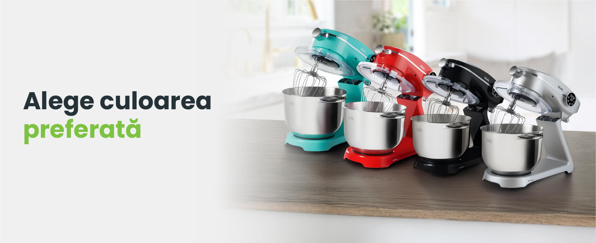 Mixer cu bol de 6 L din inox, 1800 W, 2 kg aluat, carcasă aluminiu, 10 viteze, timer, 3 accesorii inox, MB-1800-NOVA, argintiu - 6